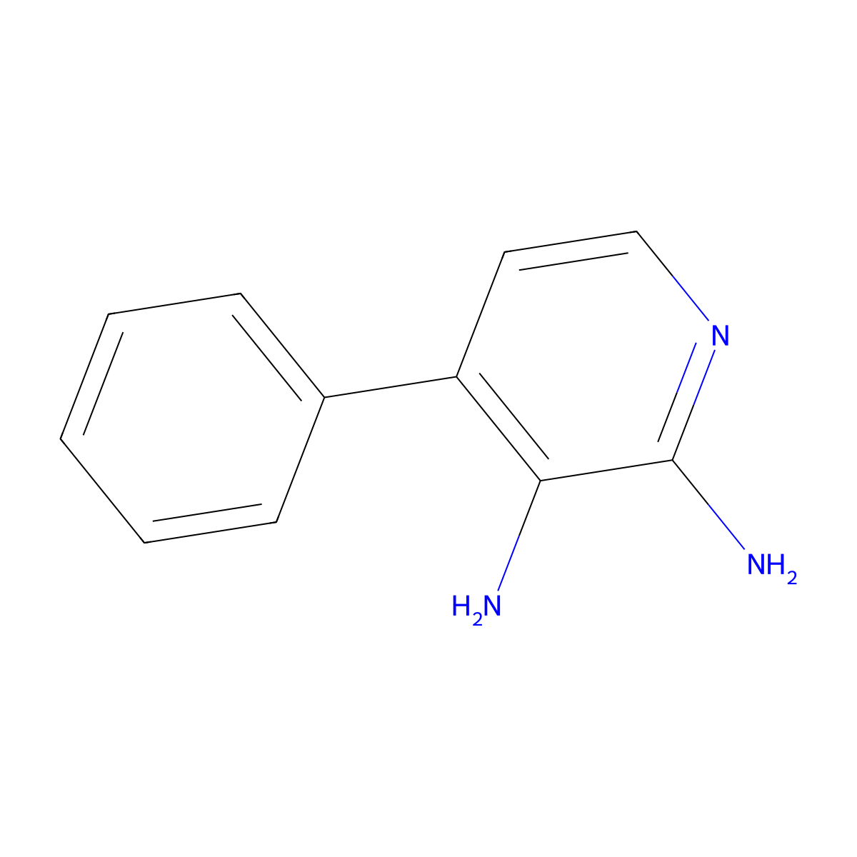 4-Phenylpyridine-2,3-diamine molecular structure, CAS 1203569-32-7