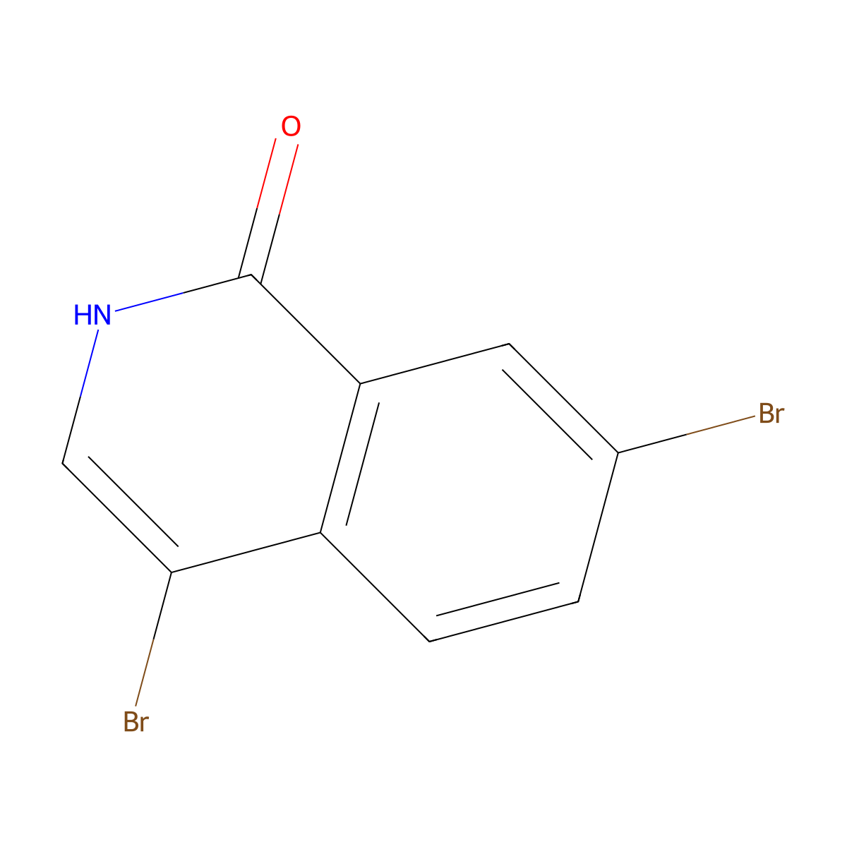 4,7-Dibromo-1,2-dihydroisoquinolin-1-one molecular structure, CAS 1203578-94-2