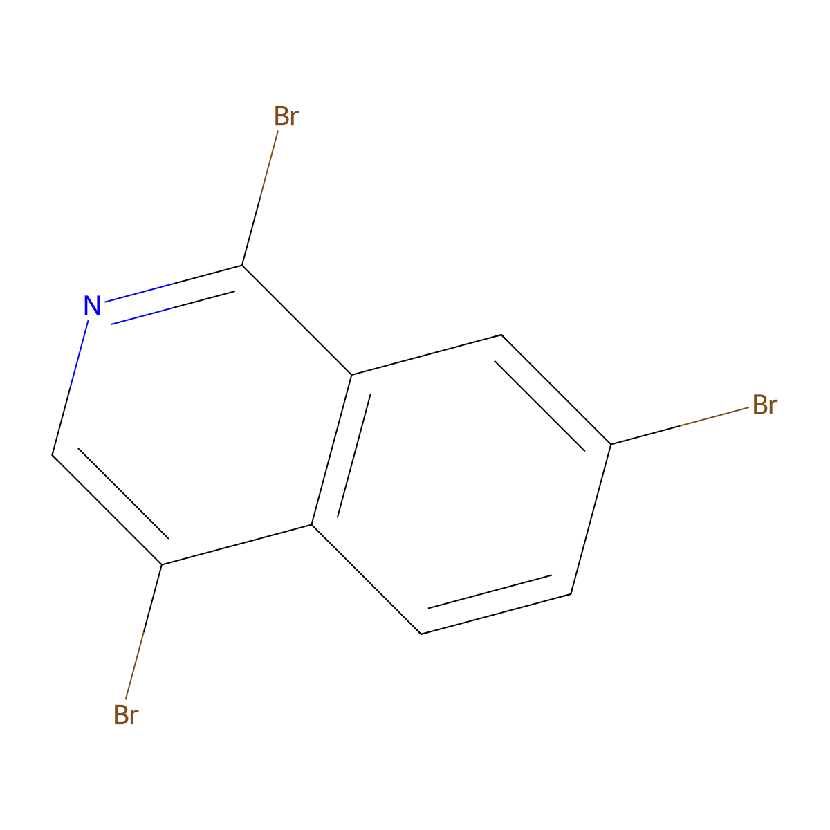 1,4,7-Tribromoisoquinoline molecular structure, CAS 1203579-08-1