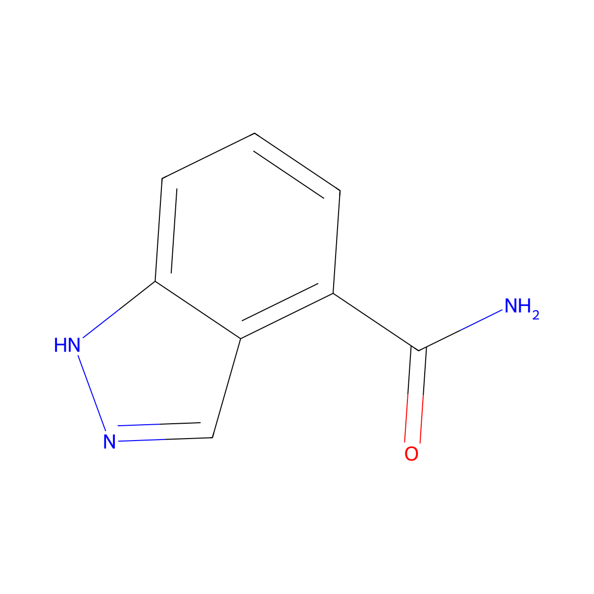 1H-Indazole-4-carboxamide molecular structure, CAS 1203579-36-5
