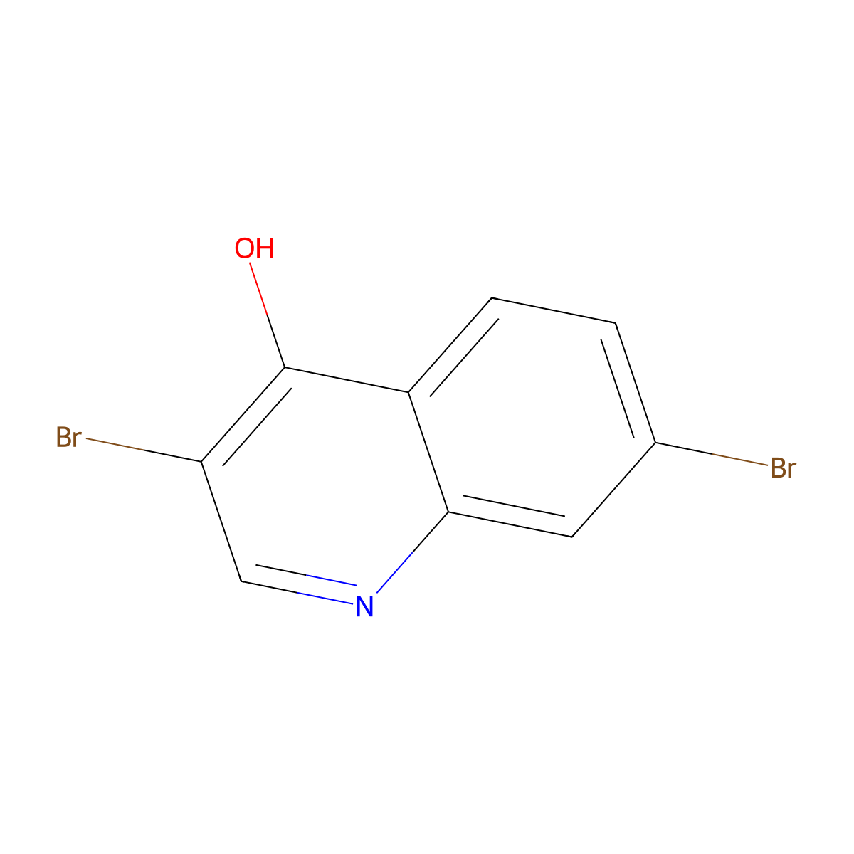 3,7-Dibromoquinolin-4(1H)-one molecular structure, CAS 1203579-53-6