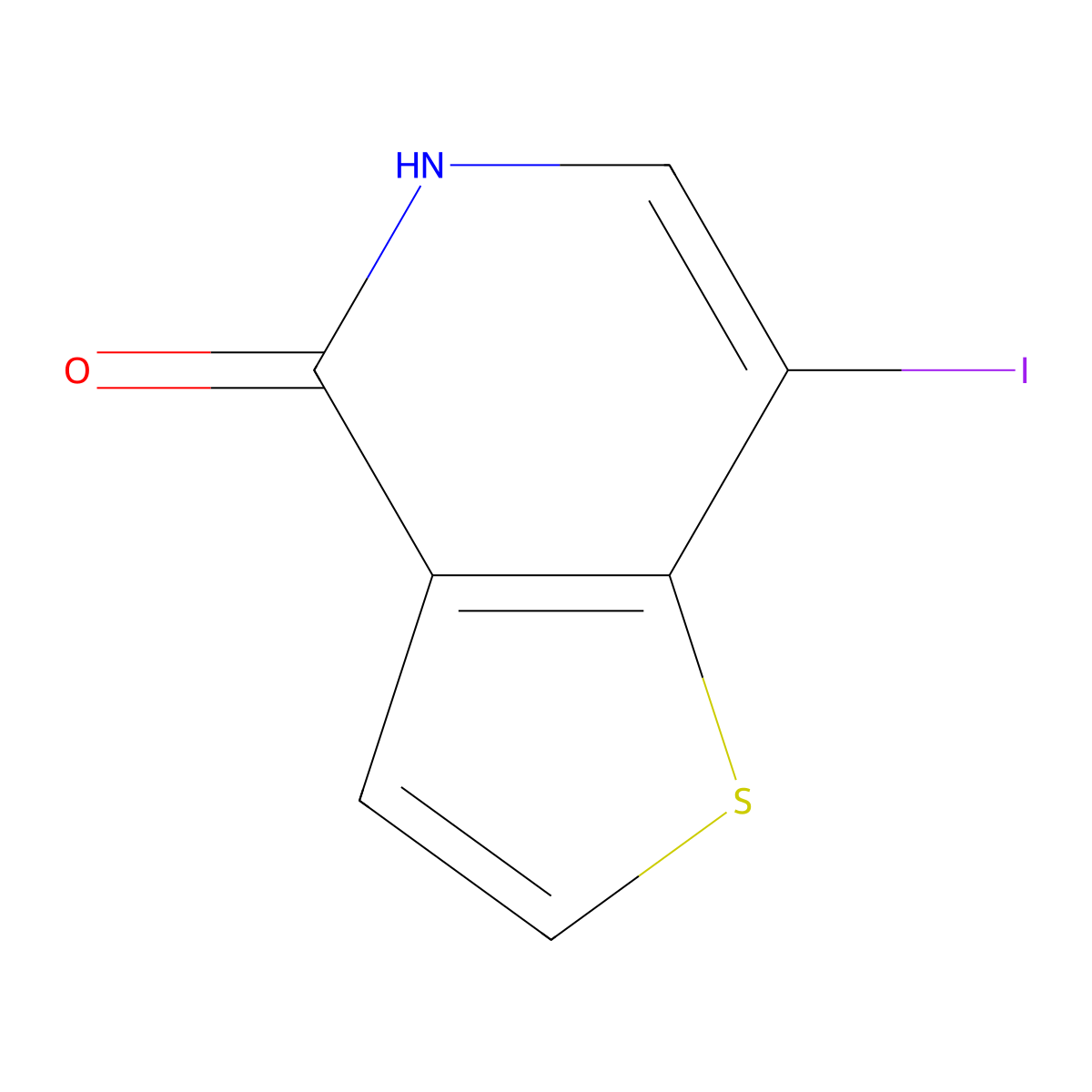 7-Iodothieno[3,2-c]pyridin-4-ol molecular structure, CAS 1203579-68-3