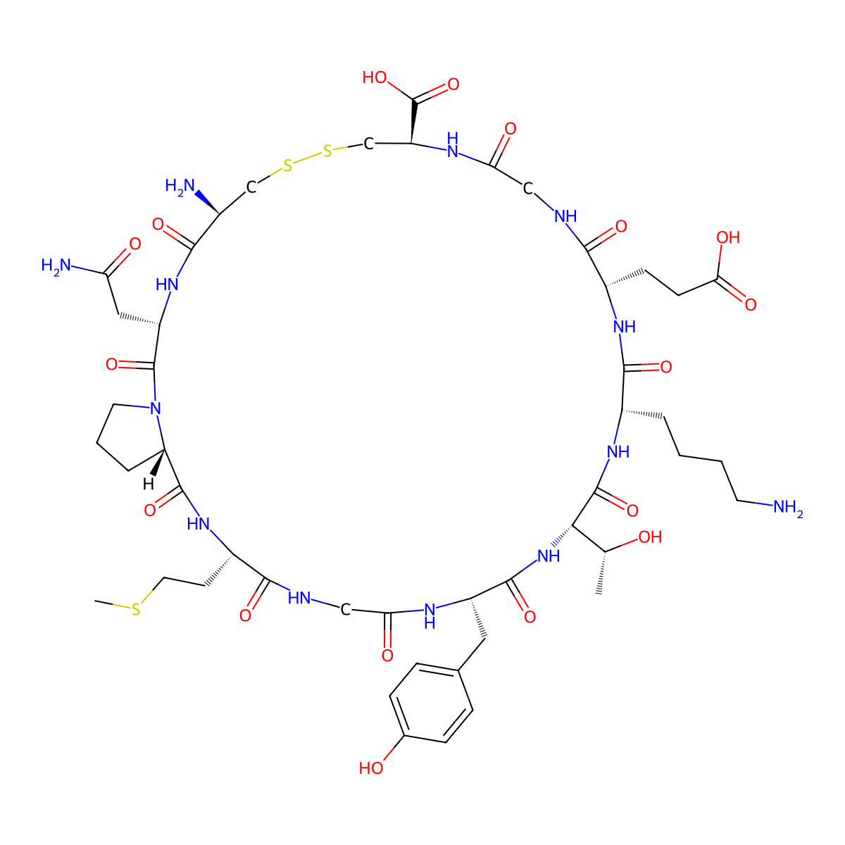 Cyclotraxin B molecular structure, CAS 1203586-72-4