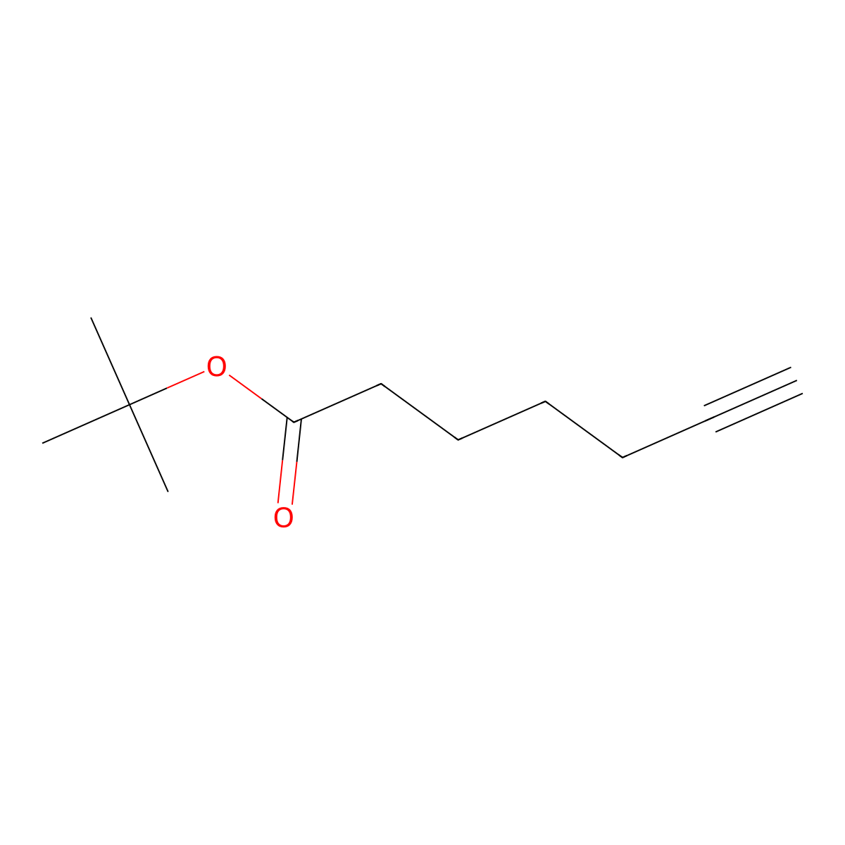 Tert-butyl hept-6-ynoate molecular structure, CAS 1203588-17-3