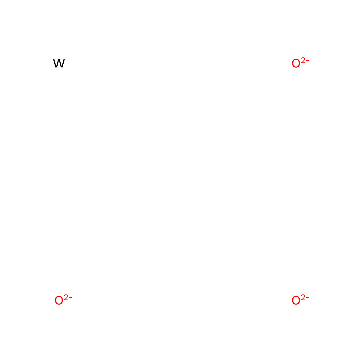 Tungsten oxide (W2O5) molecular structure, CAS 12036-84-9