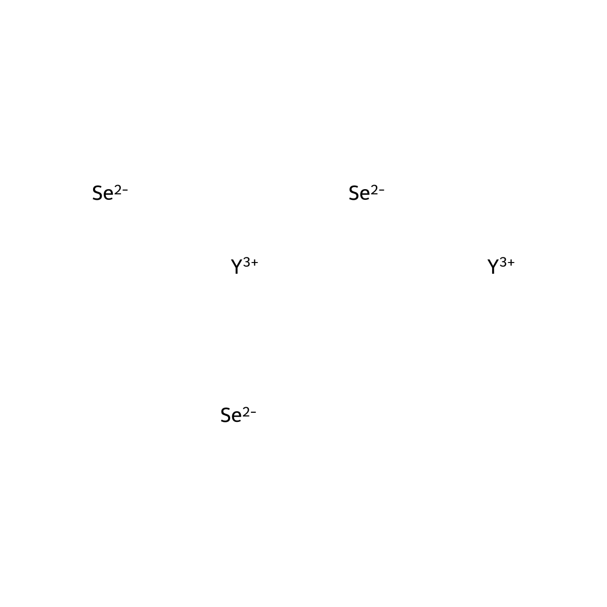 Yttrium selenide (Y2Se3) molecular structure, CAS 12036-87-2