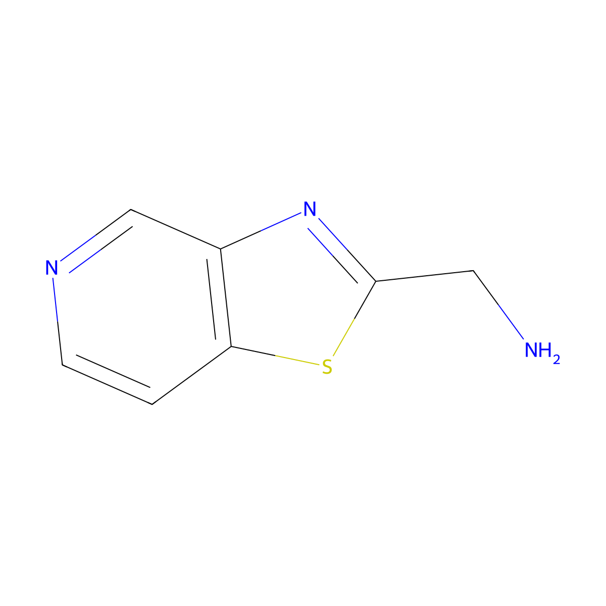 Thiazolo[4,5-c]pyridine-2-methanamine molecular structure, CAS 1203605-29-1