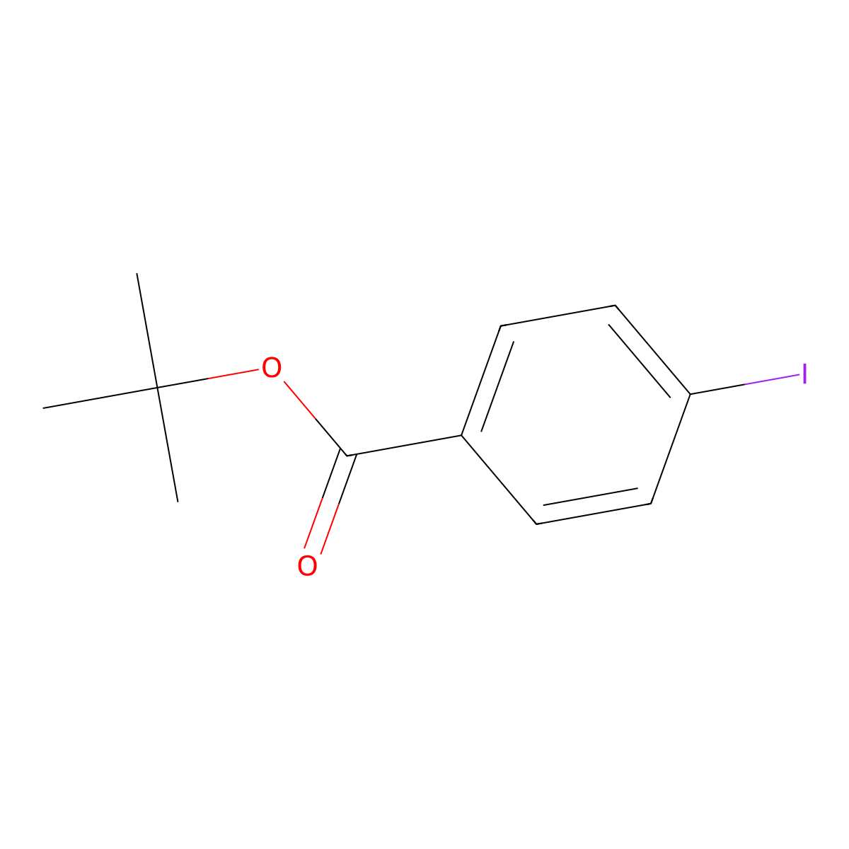 Tert-butyl 4-iodobenzoate molecular structure, CAS 120363-13-5