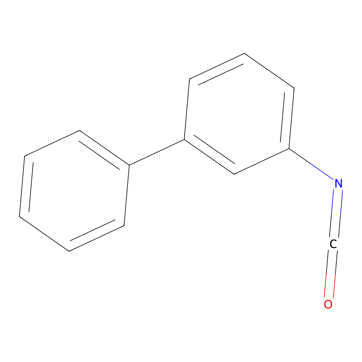 1-Isocyanato-3-phenylbenzene molecular structure, CAS 120364-24-1