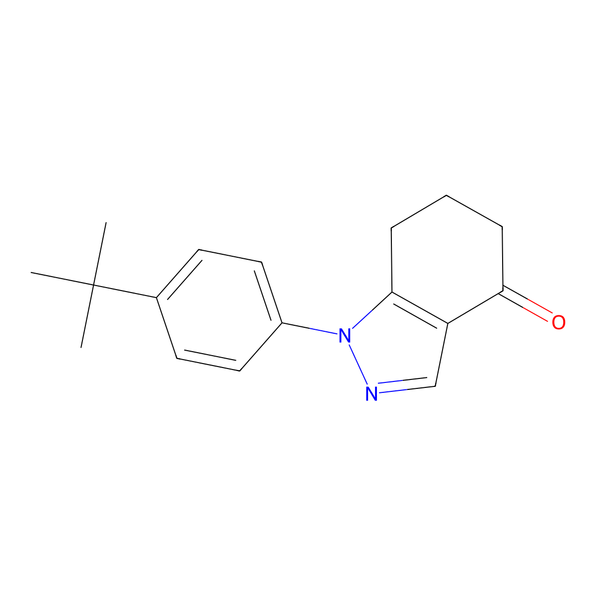 1-(4-(tert-Butyl)phenyl)-6,7-dihydro-1H-indazol-4(5H)-one molecular structure, CAS 1203661-42-0