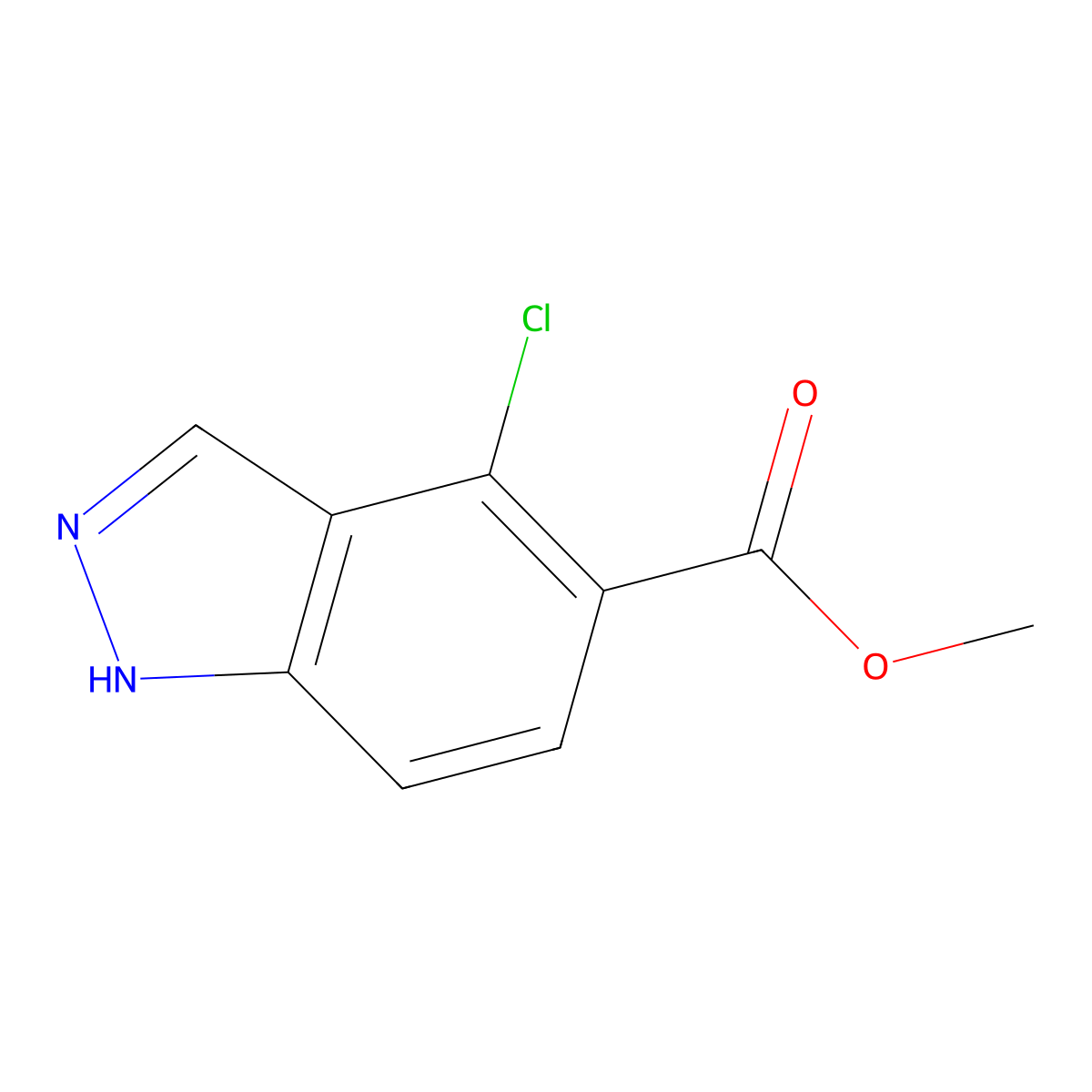 4-Chloro-1H-indazole-5-carboxylic acid methyl ester molecular structure, CAS 1203662-30-9