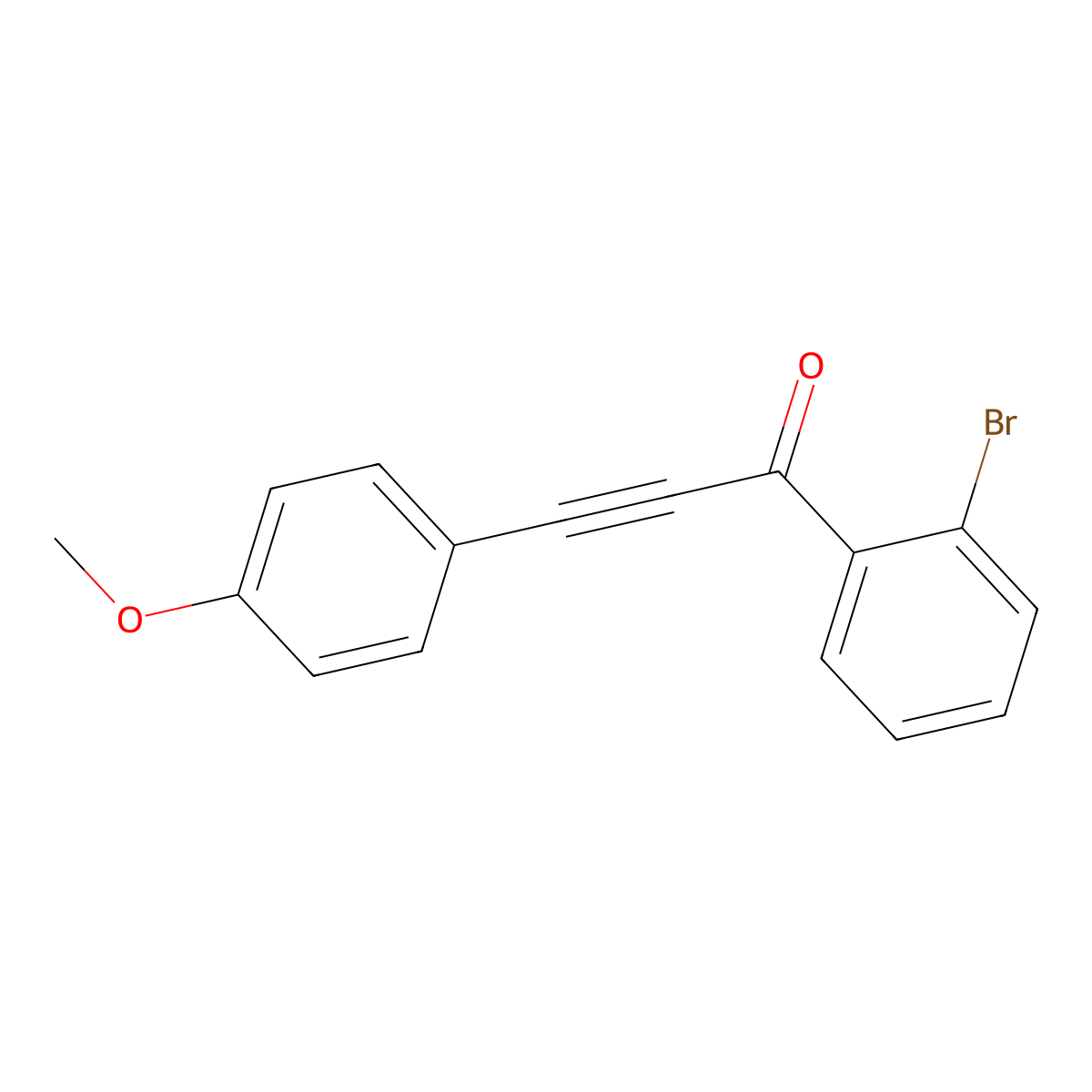 1-(2-Bromophenyl)-3-(4-methoxyphenyl)prop-2-yn-1-one molecular structure, CAS 1203669-21-9