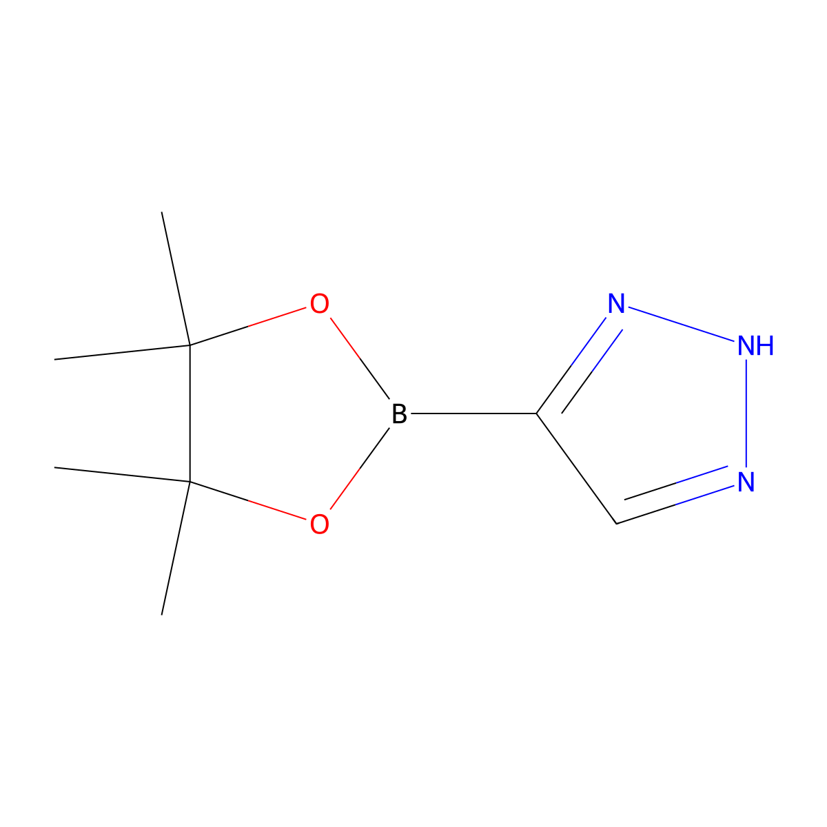 5-(4,4,5,5-Tetramethyl-1,3,2-dioxaborolan-2-yl)-1H-1,2,3-triazole molecular structure, CAS 1203672-88-1