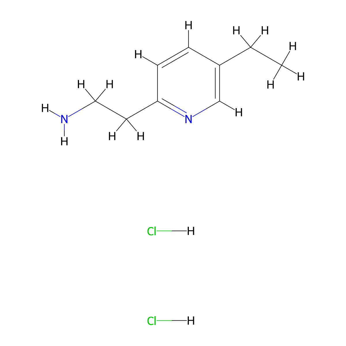 2-(5-Ethylpyridin-2-YL)ethanamine dihydrochloride molecular structure, CAS 1203681-49-5