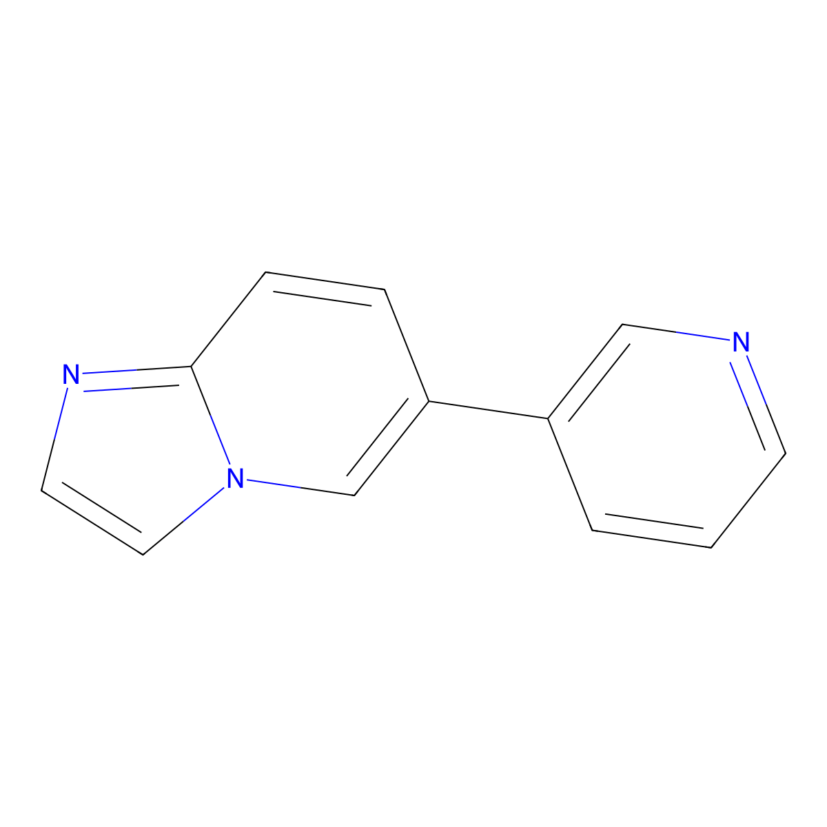 6-(Pyridin-3-yl)imidazo[1,2-a]pyridine molecular structure, CAS 1203704-96-4