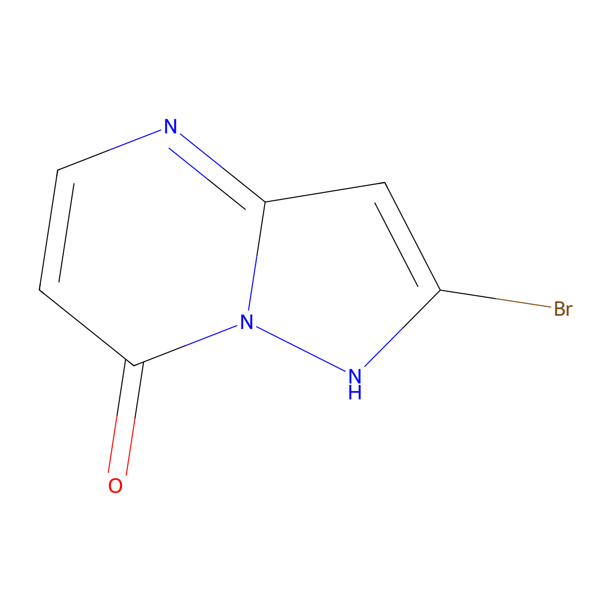 2-Bromopyrazolo[1,5-a]pyrimidin-7(4H)-one molecular structure, CAS 1203705-57-0