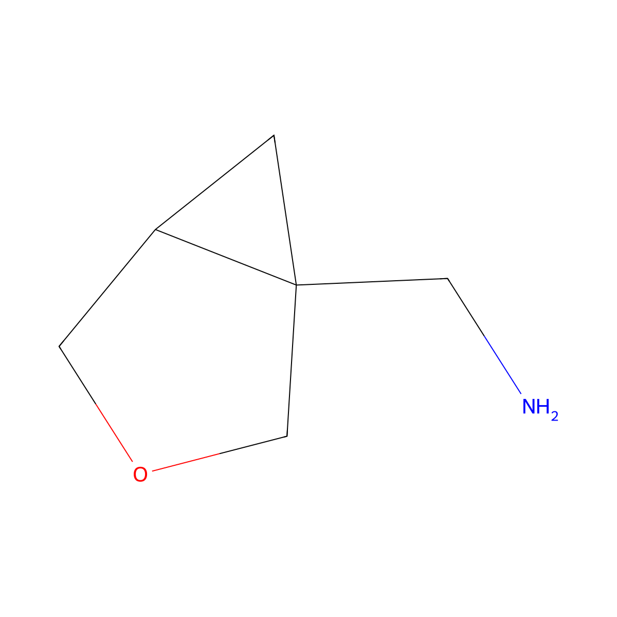 {3-Oxabicyclo[3.1.0]hexan-1-yl}methanamine molecular structure, CAS 1203707-10-1