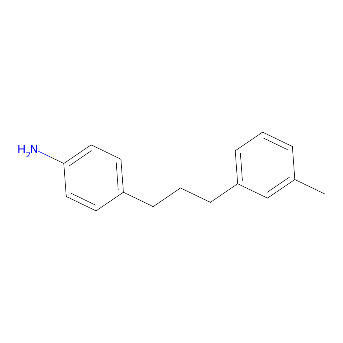 4-[3-(3-Methylphenyl)propyl]aniline molecular structure, CAS 120371-29-1