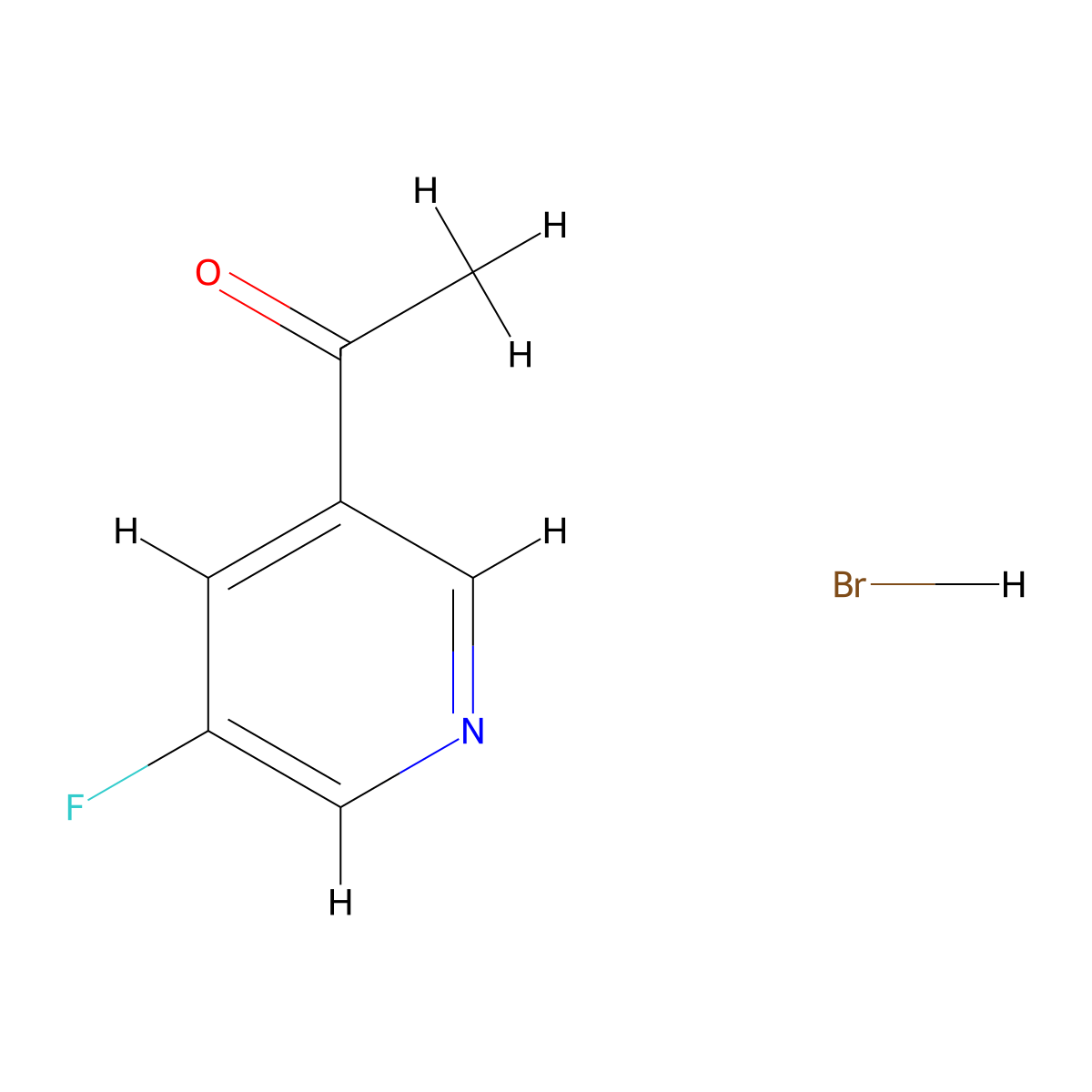 1-(5-Fluoropyridin-3-yl)ethanone hydrobromide molecular structure, CAS 1203710-42-2