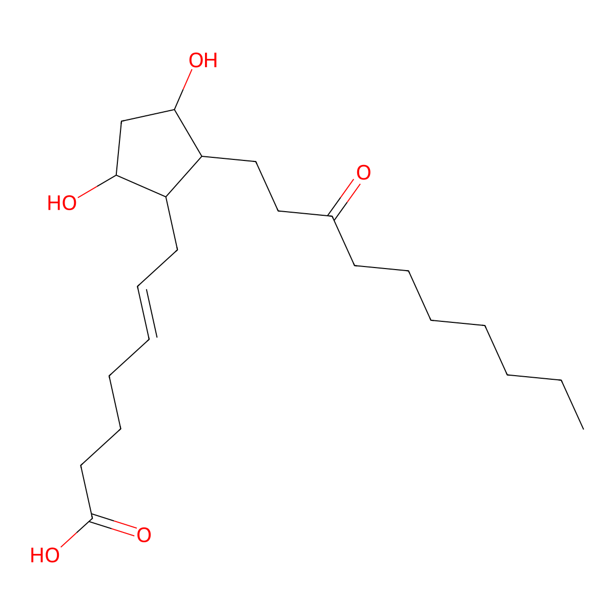 Unoprostone molecular structure, CAS 120373-36-6