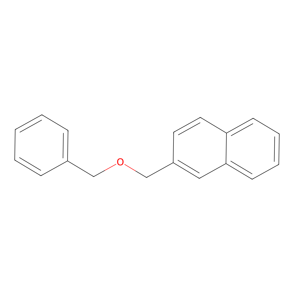 Naphthalene, 2-[(phenylmethoxy)methyl]- molecular structure, CAS 120375-98-6
