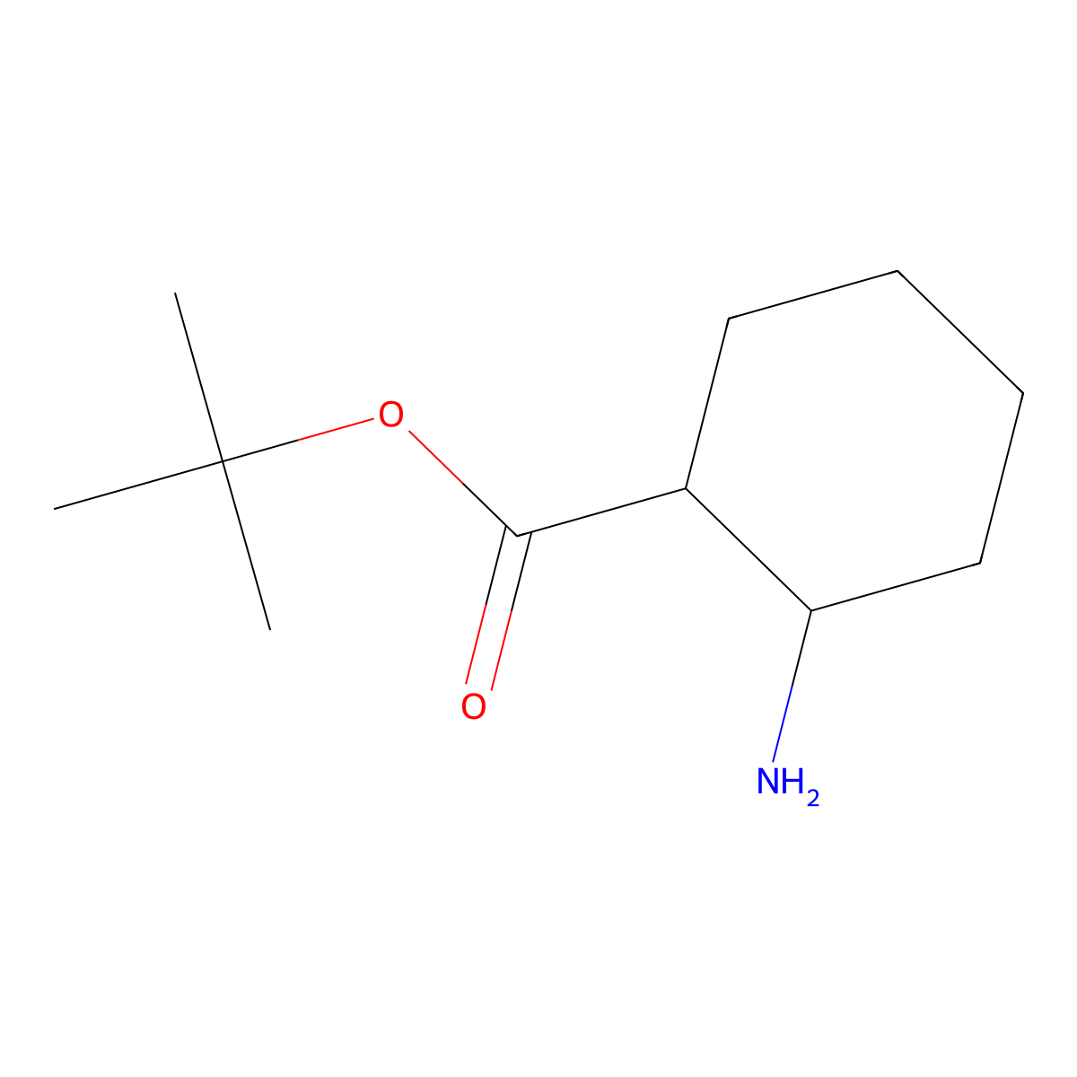 tert-butyl (1R,2S)-2-aminocyclohexane-1-carboxylate molecular structure, CAS 120378-16-7