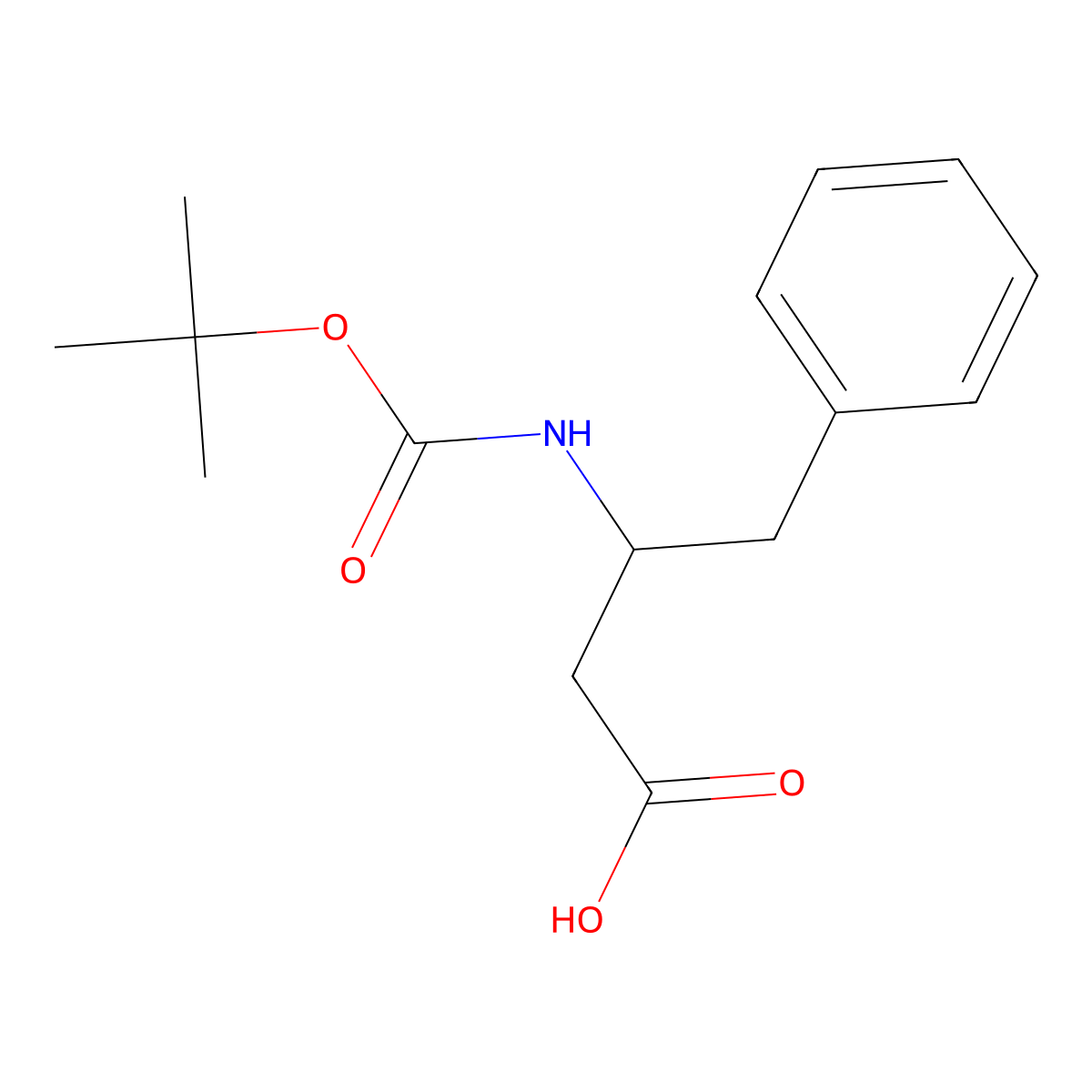 3-{[(Tert-butoxy)carbonyl]amino}-4-phenylbutanoic acid molecular structure, CAS 120378-17-8