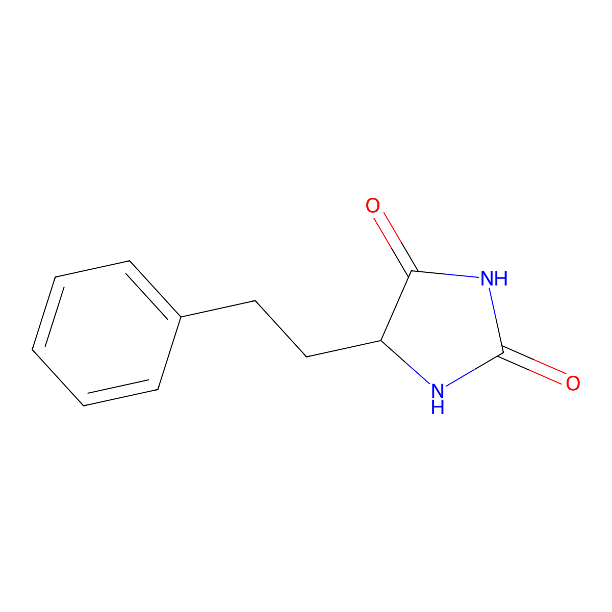 5-(2-Phenylethyl)imidazolidine-2,4-dione molecular structure, CAS 120379-81-9