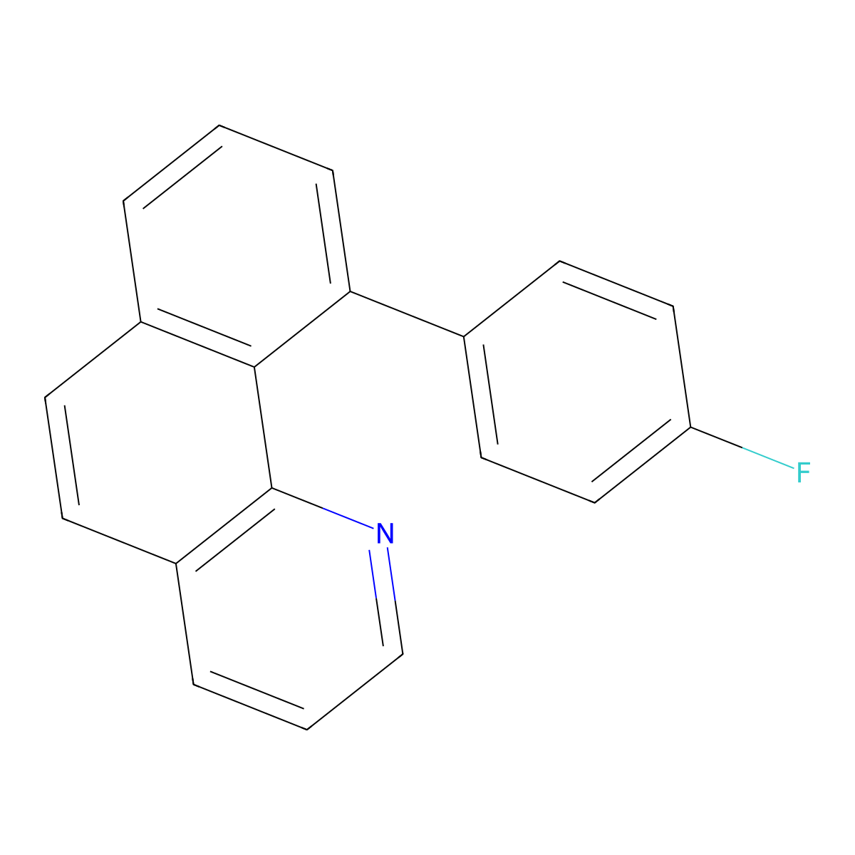 10-(4-Fluorophenyl)benzo[h]quinoline molecular structure, CAS 1203793-19-4