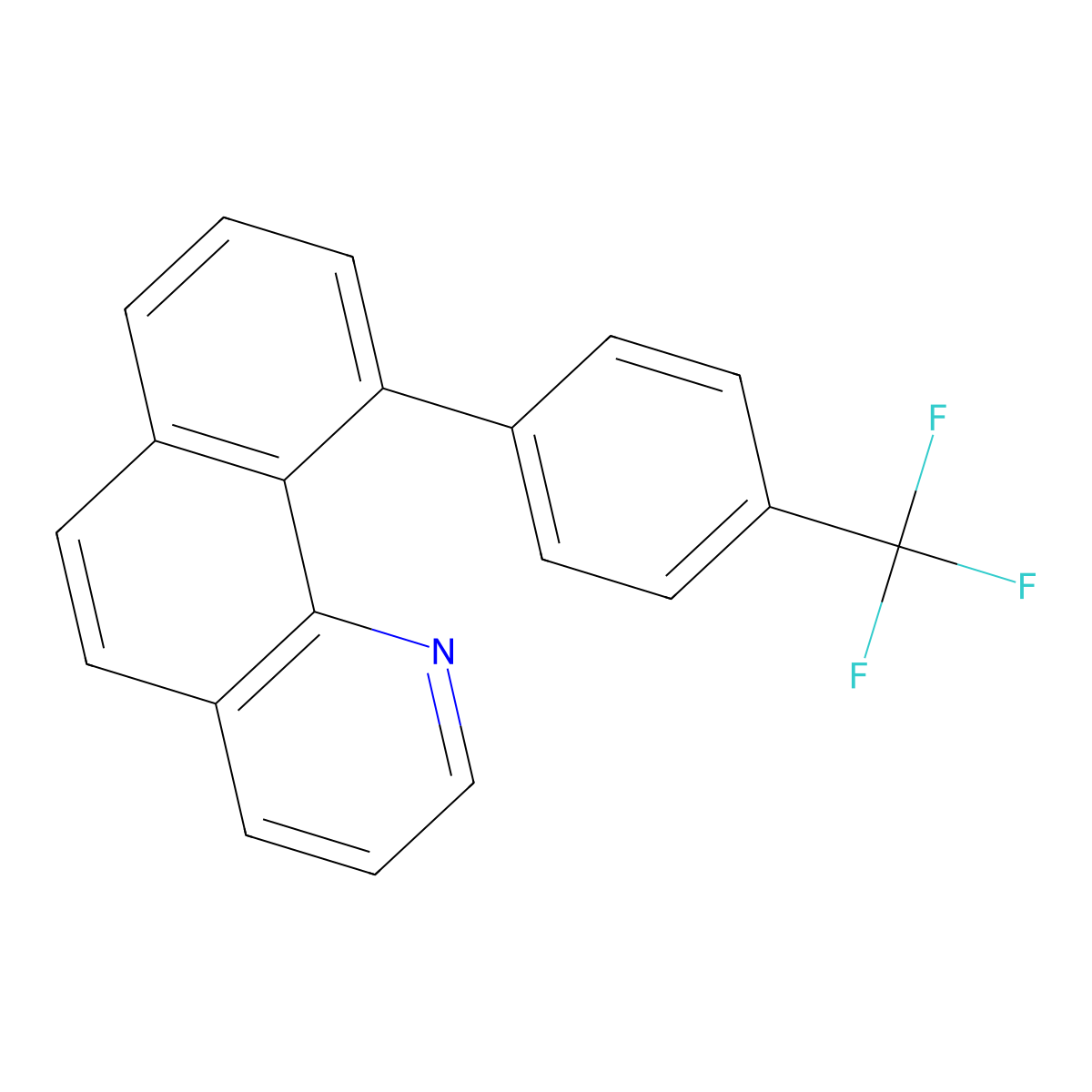 10-(4-(Trifluoromethyl)phenyl)benzo[h]quinoline molecular structure, CAS 1203793-21-8