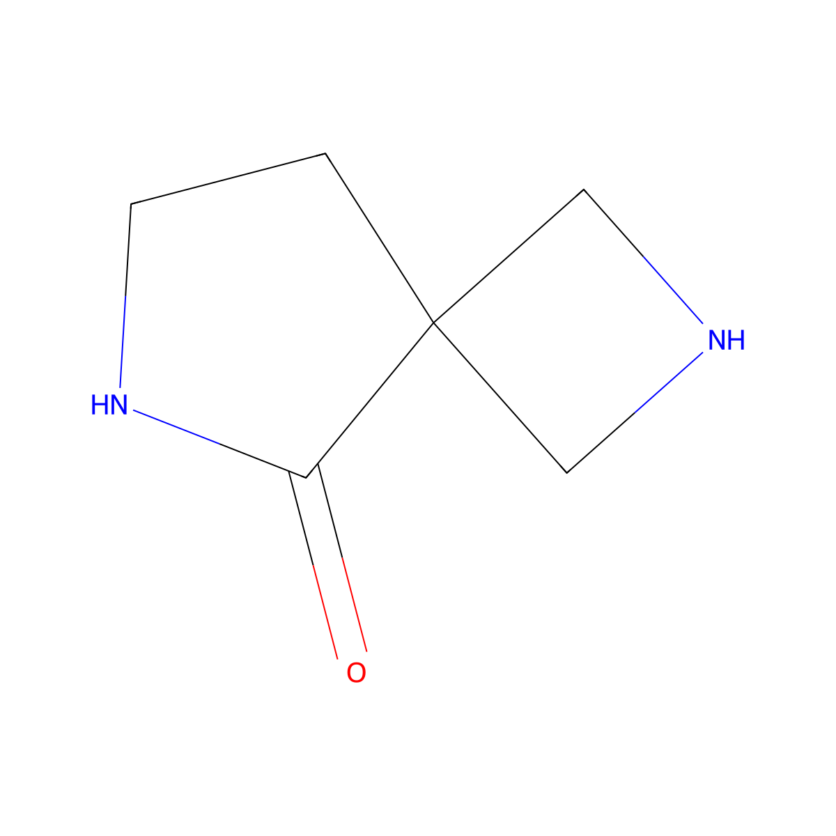 2,6-Diazaspiro[3.4]octan-5-one molecular structure, CAS 1203797-62-9