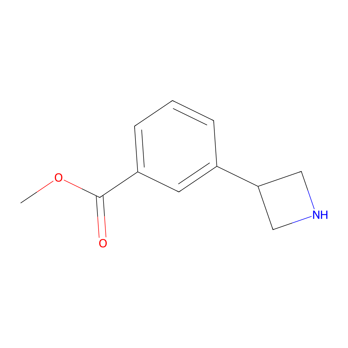 Methyl 3-(azetidin-3-yl)benzoate molecular structure, CAS 1203797-93-6