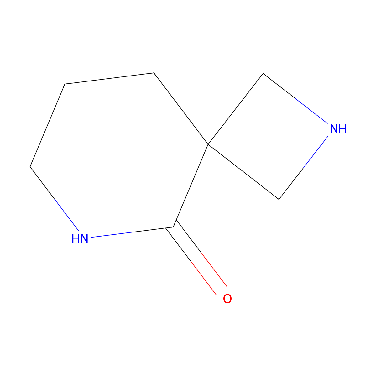 2,6-Diazaspiro[3.5]nonan-5-one molecular structure, CAS 1203798-44-0