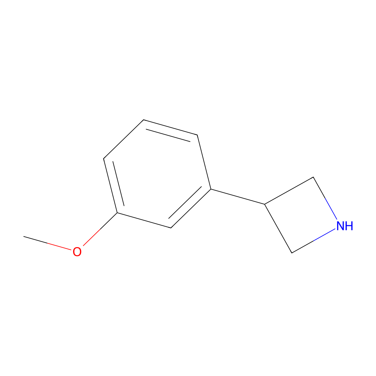 3-(3-Methoxyphenyl)azetidine molecular structure, CAS 1203798-59-7