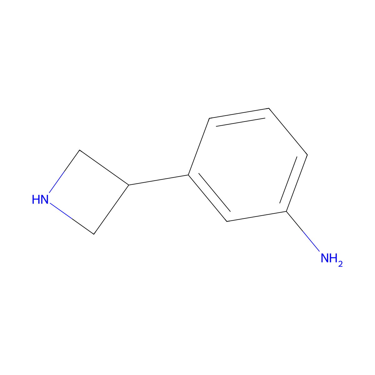 3-(Azetidin-3-yl)aniline molecular structure, CAS 1203798-66-6