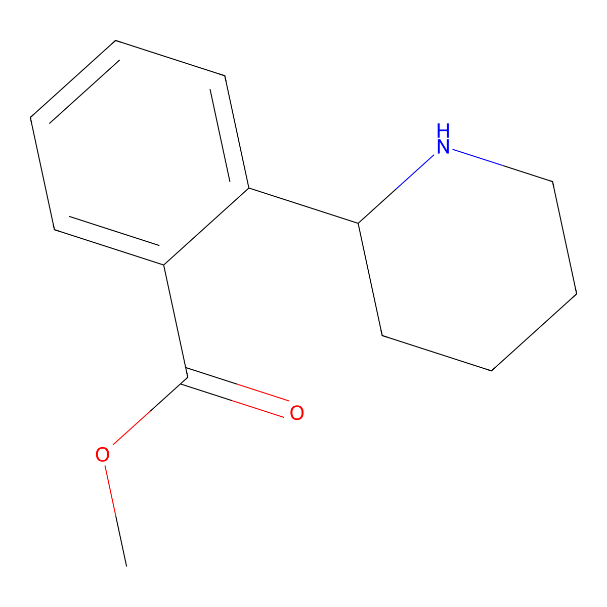 Methyl 2-(piperidin-2-yl)benzoate molecular structure, CAS 1203798-96-2