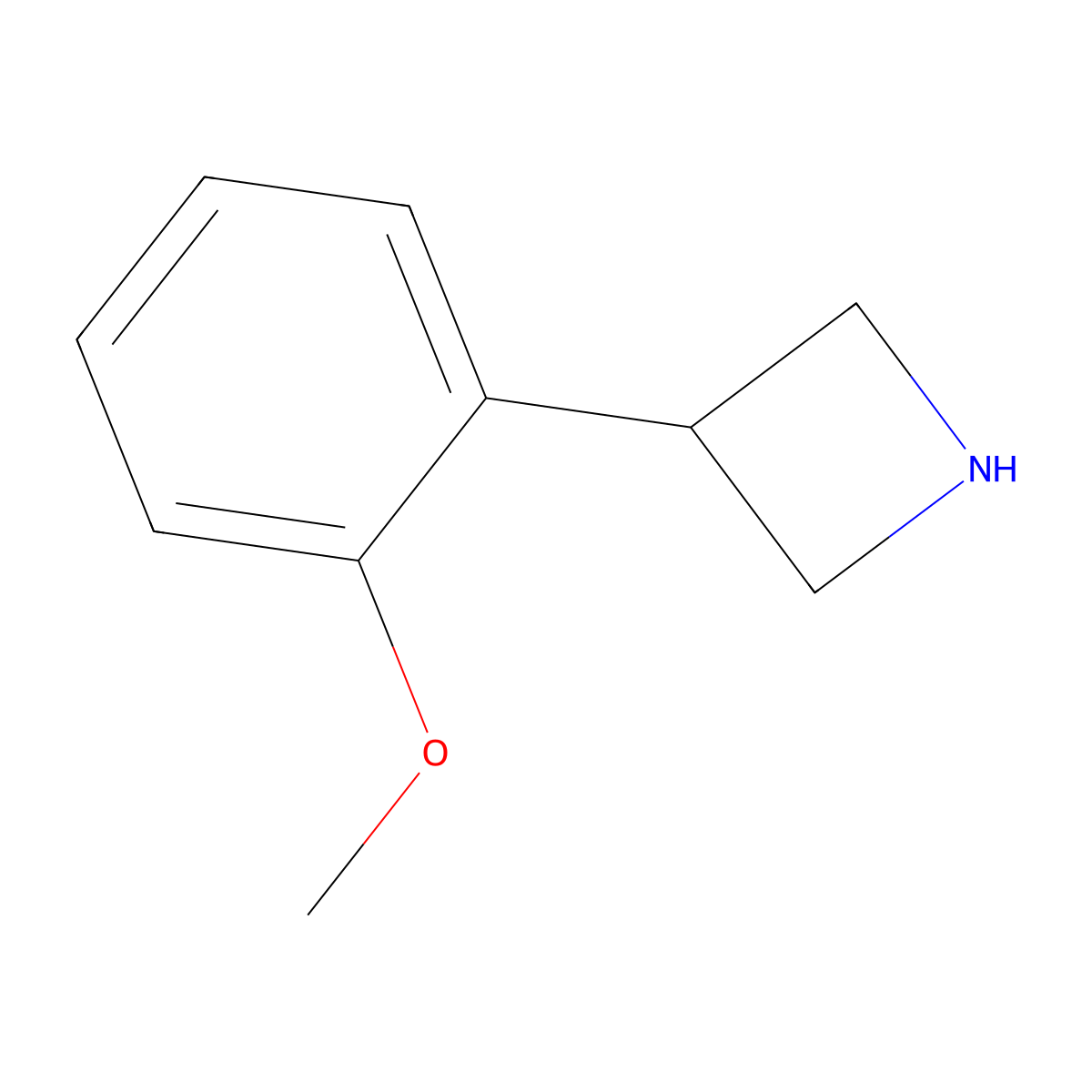 3-(2-Methoxyphenyl)azetidine molecular structure, CAS 1203799-14-7