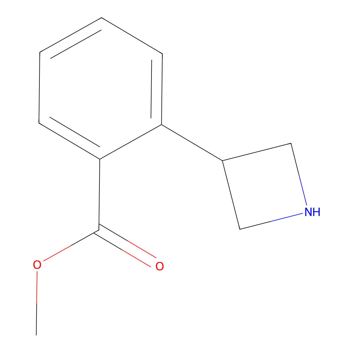 Methyl 2-(azetidin-3-yl)benzoate molecular structure, CAS 1203799-68-1
