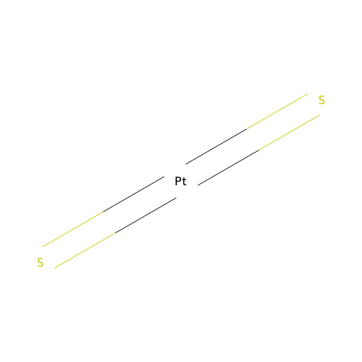 Platinum(IV) sulfide molecular structure, CAS 12038-21-0