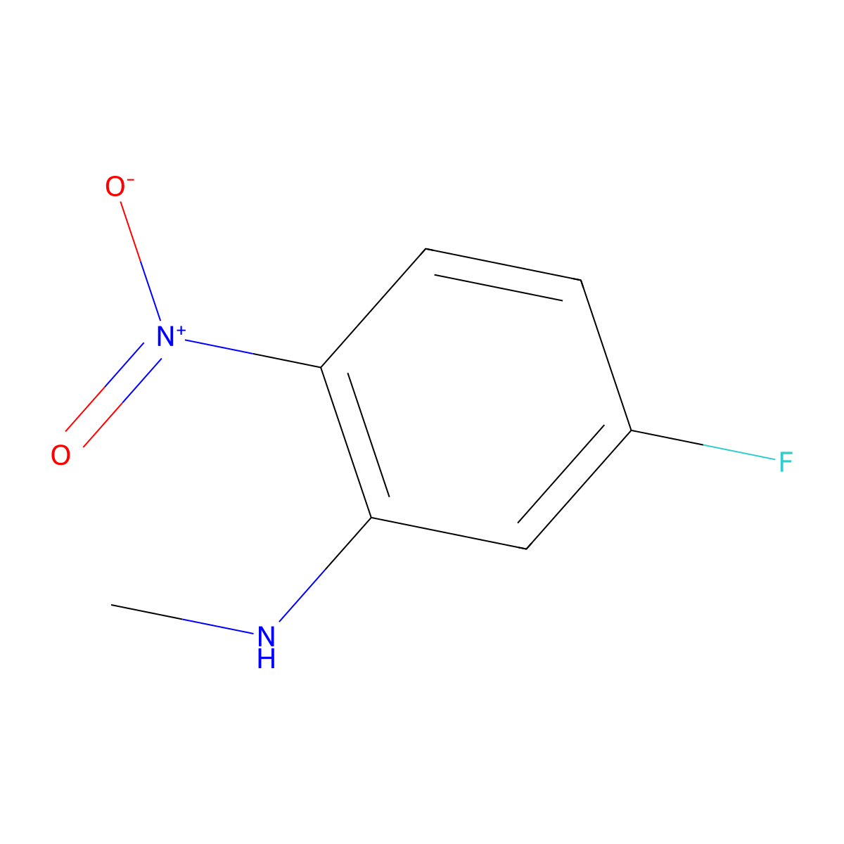 5-fluoro-N-methyl-2-nitroaniline molecular structure, CAS 120381-42-2