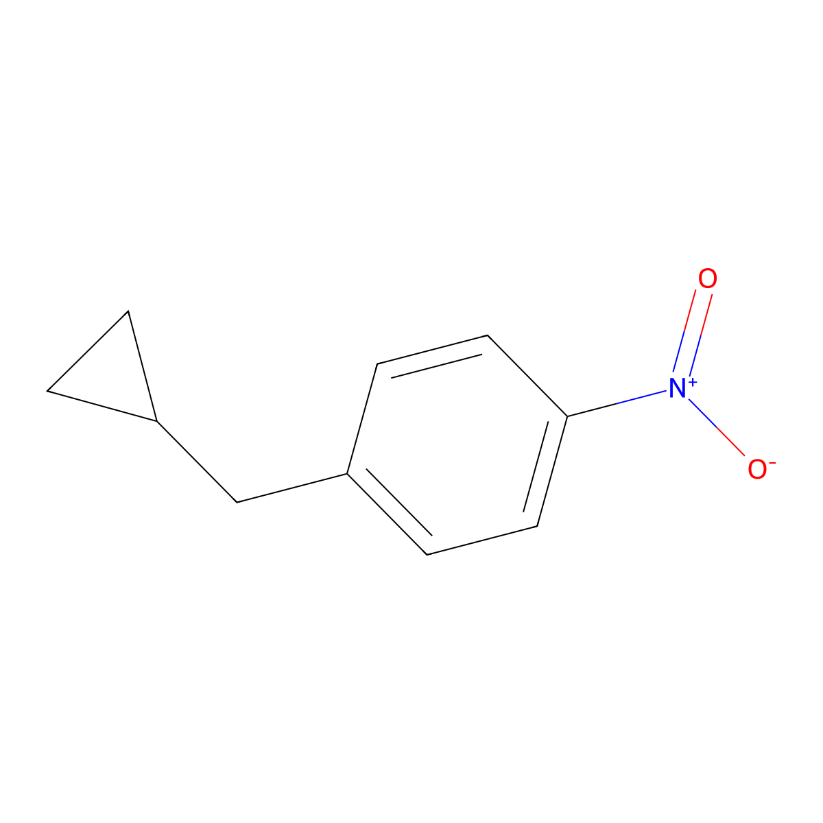 1-(Cyclopropylmethyl)-4-nitrobenzene molecular structure, CAS 120383-85-9