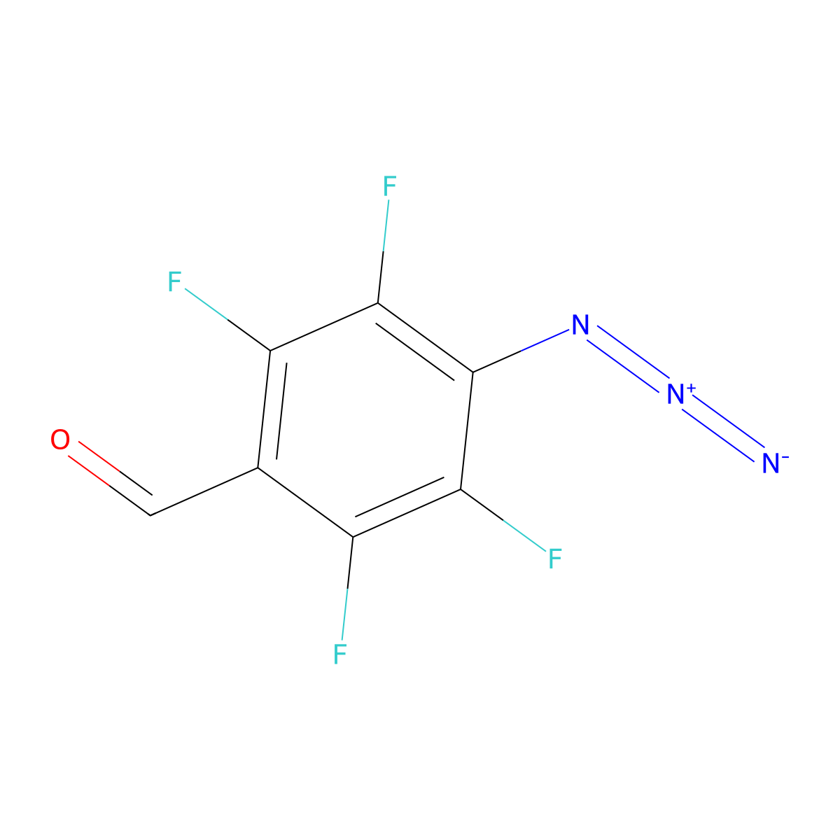 p-Azidotetrafluorobenzaldehyde molecular structure, CAS 120384-18-1