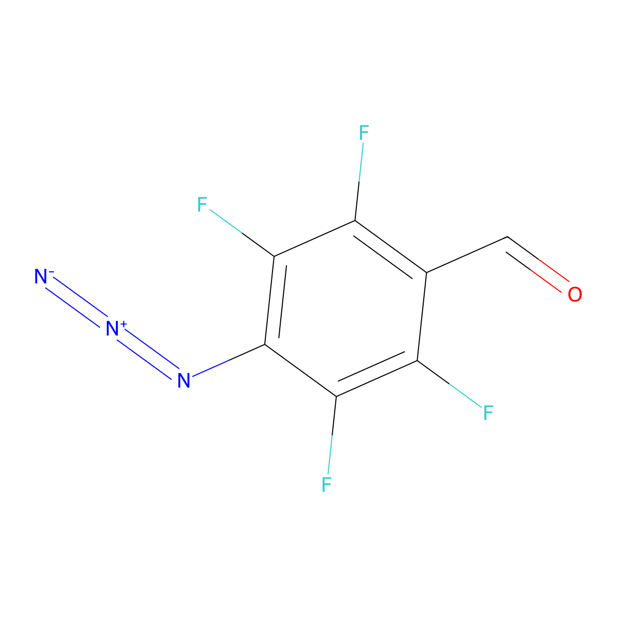 p-Azidotetrafluorobenzaldehyde molecular structure, CAS 120384-18-1