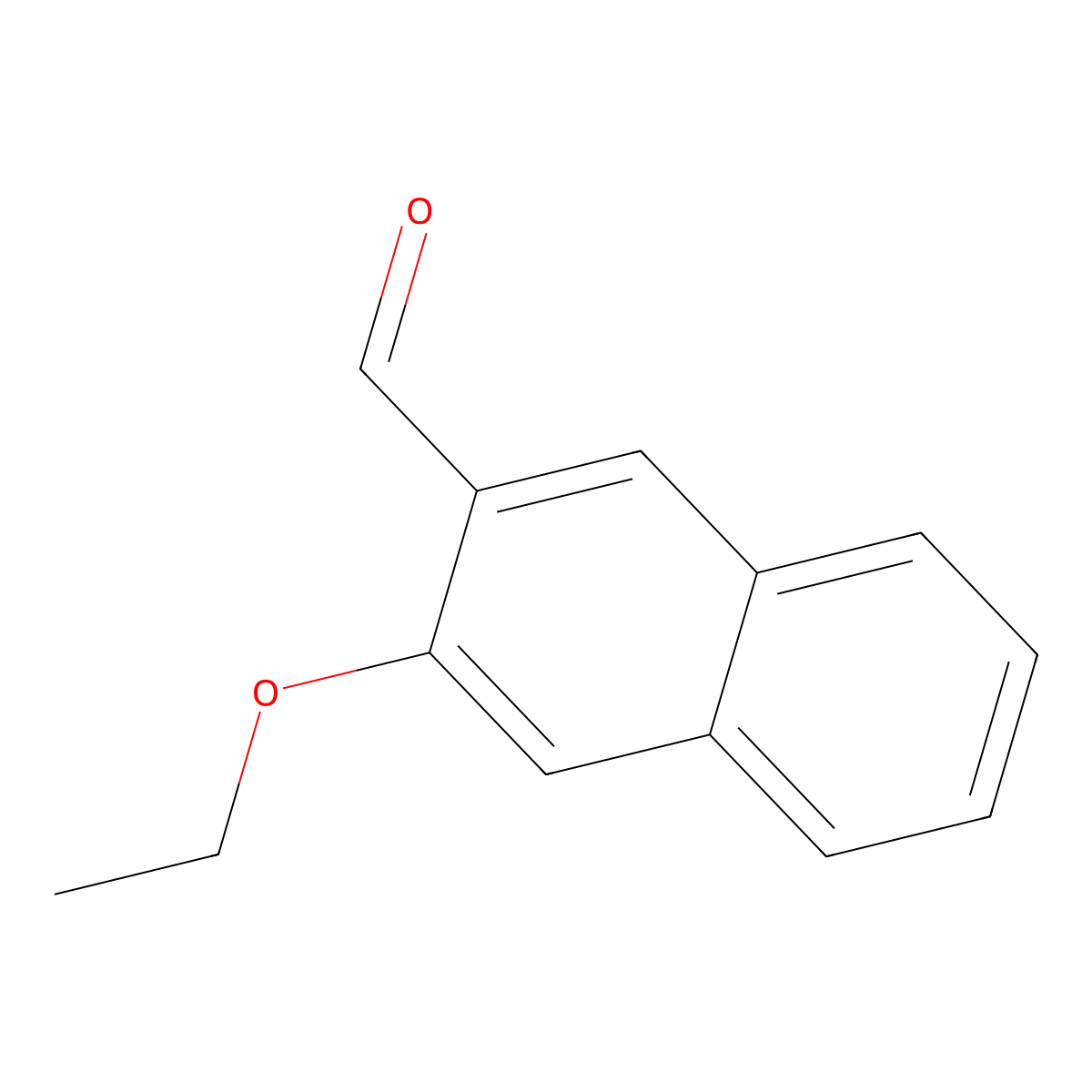 2-Naphthalenecarboxaldehyde, 3-ethoxy- molecular structure, CAS 1203853-60-4