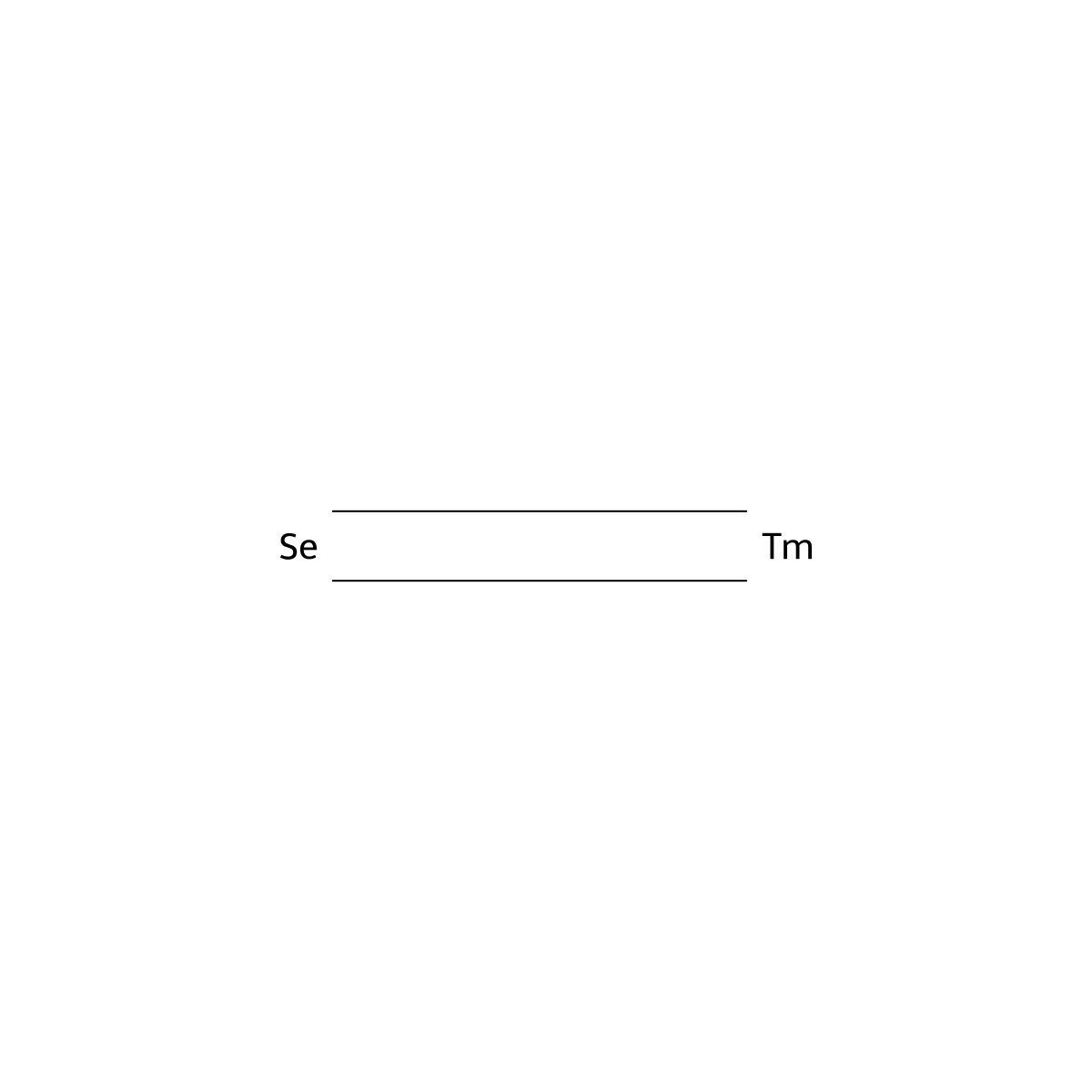 Thulium selenide (TmSe) molecular structure, CAS 12039-53-1