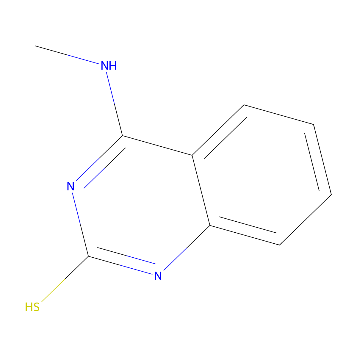 4-(Methylamino)quinazoline-2-thiol molecular structure, CAS 120394-10-7