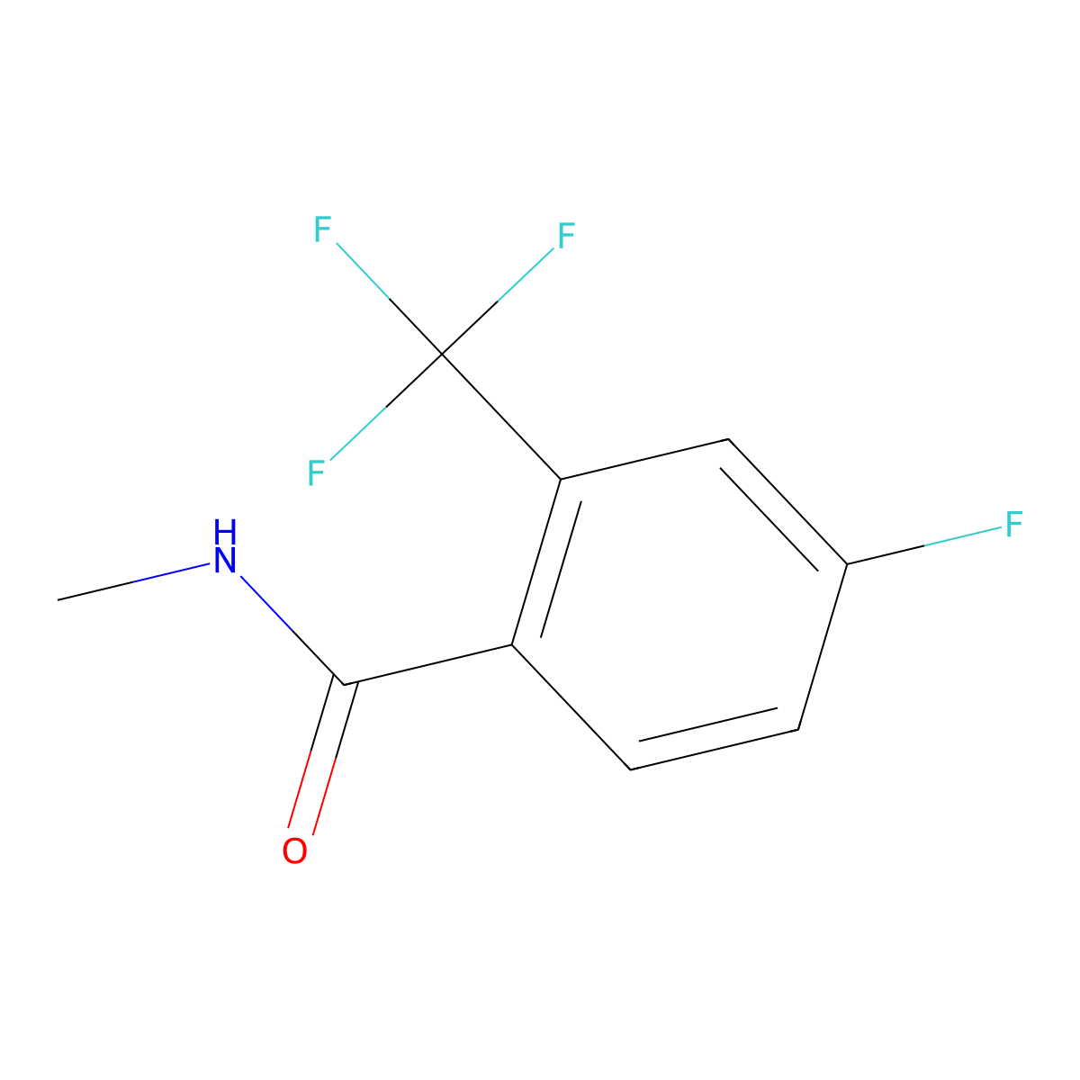 4-fluoro-N-methyl-2-(trifluoromethyl)benzamide molecular structure, CAS 1203952-60-6