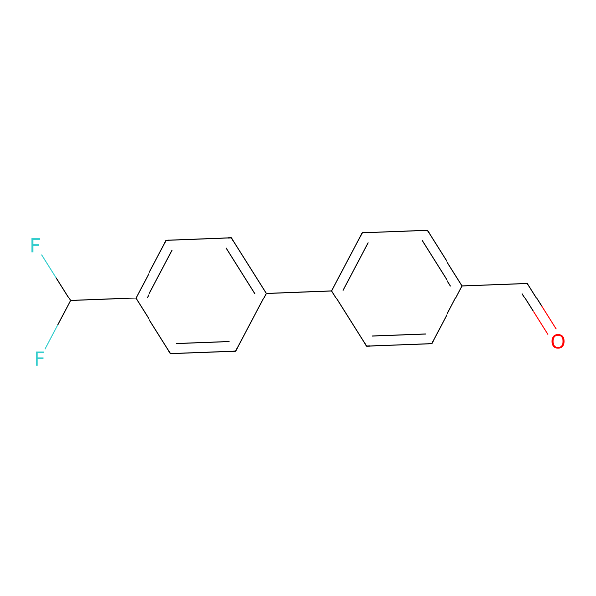 4'-(Difluoromethyl)-[1,1'-biphenyl]-4-carbaldehyde molecular structure, CAS 1203954-60-2
