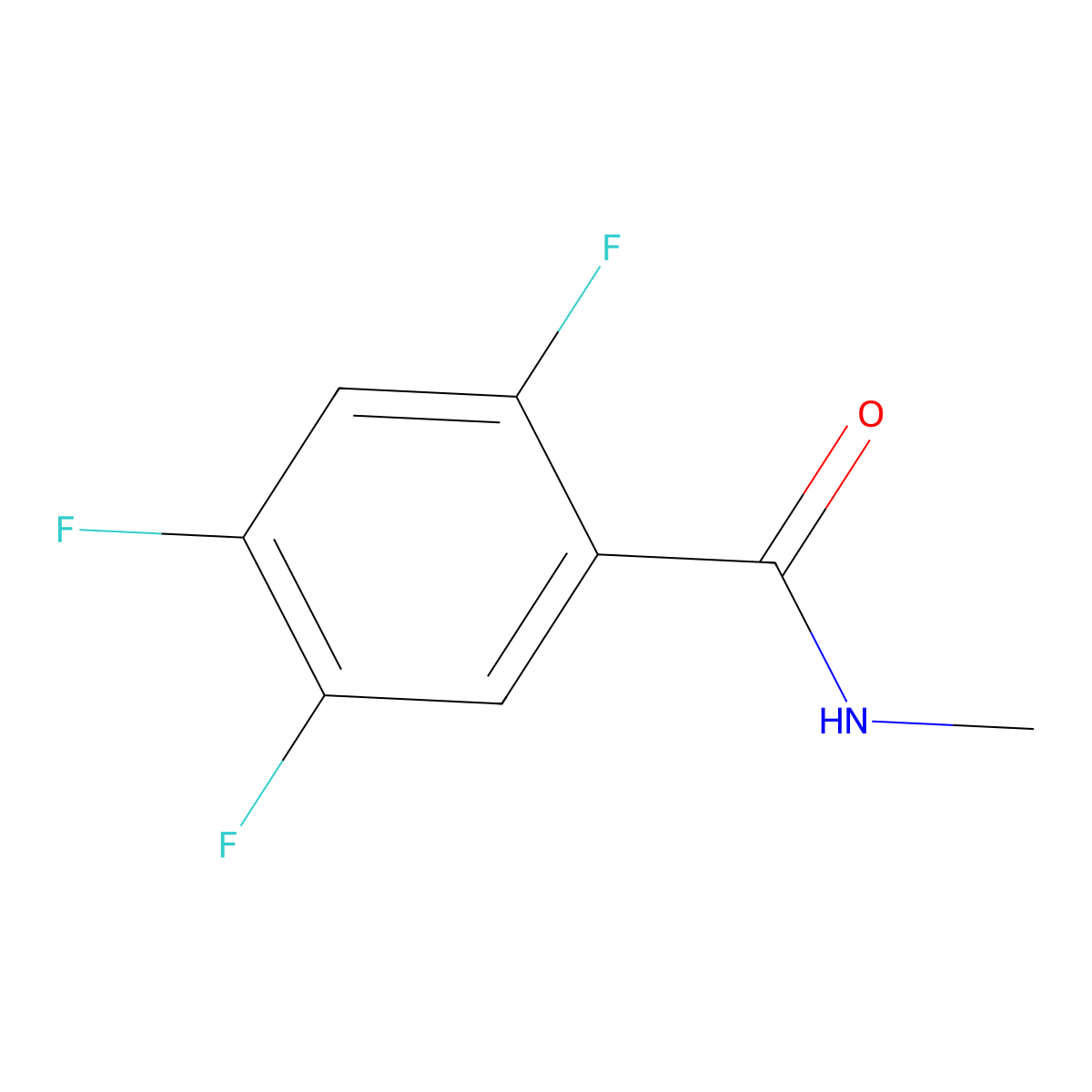 2,4,5-Trifluoro-N-methyl-benzamide molecular structure, CAS 1203954-79-3