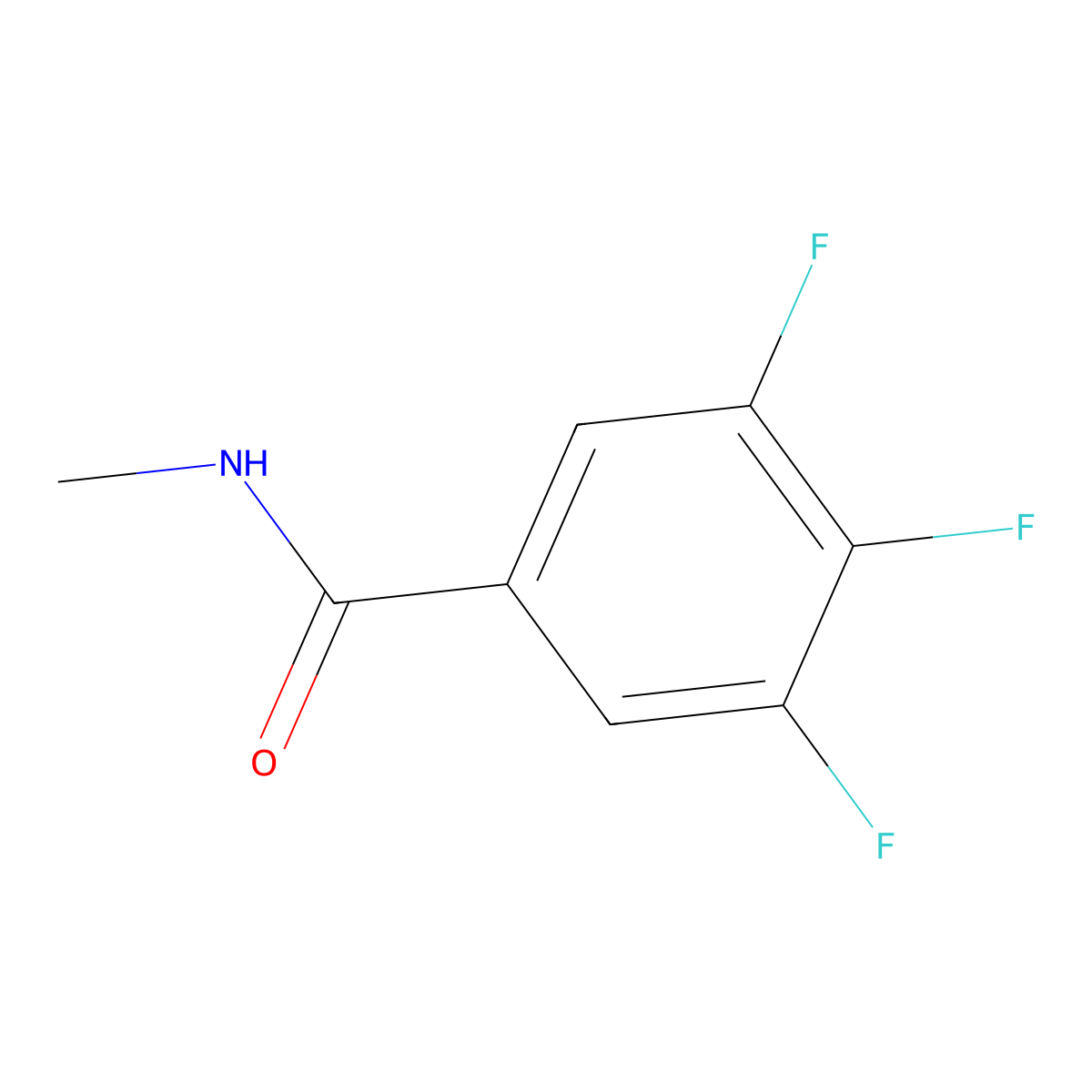 3,4,5-trifluoro-N-methylbenzamide molecular structure, CAS 1203954-81-7